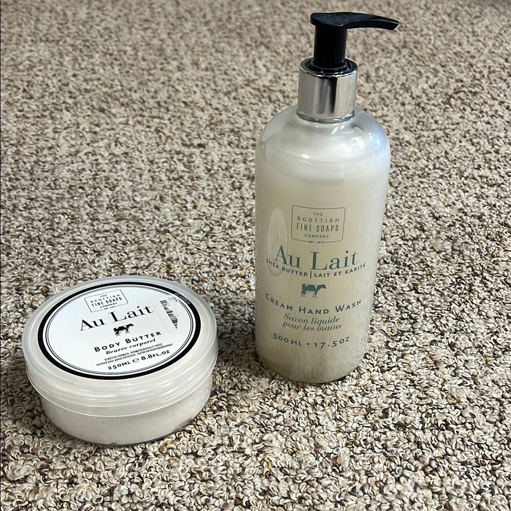 ⭐️ 3/$20 Au Lait Cream Hand Wash and Body Butter Set
